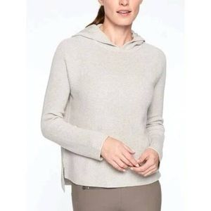 Athleta Rest Day Silk Blend Hooded Sweater